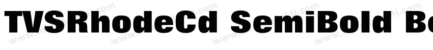 TVSRhodeCd SemiBold Bold字体转换